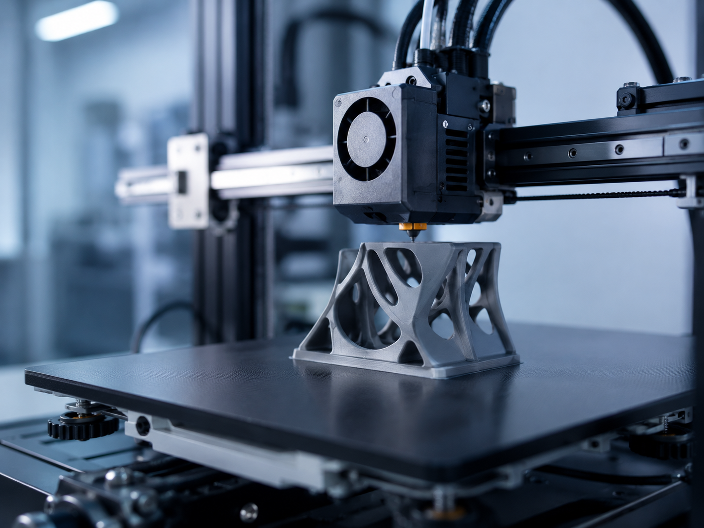 Impresora 3D fabricando una pieza