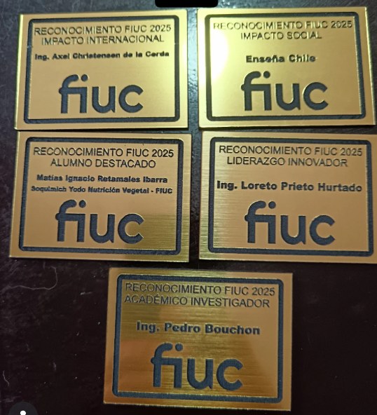 Reconocimientos FIUC 2025 para diferentes categorías