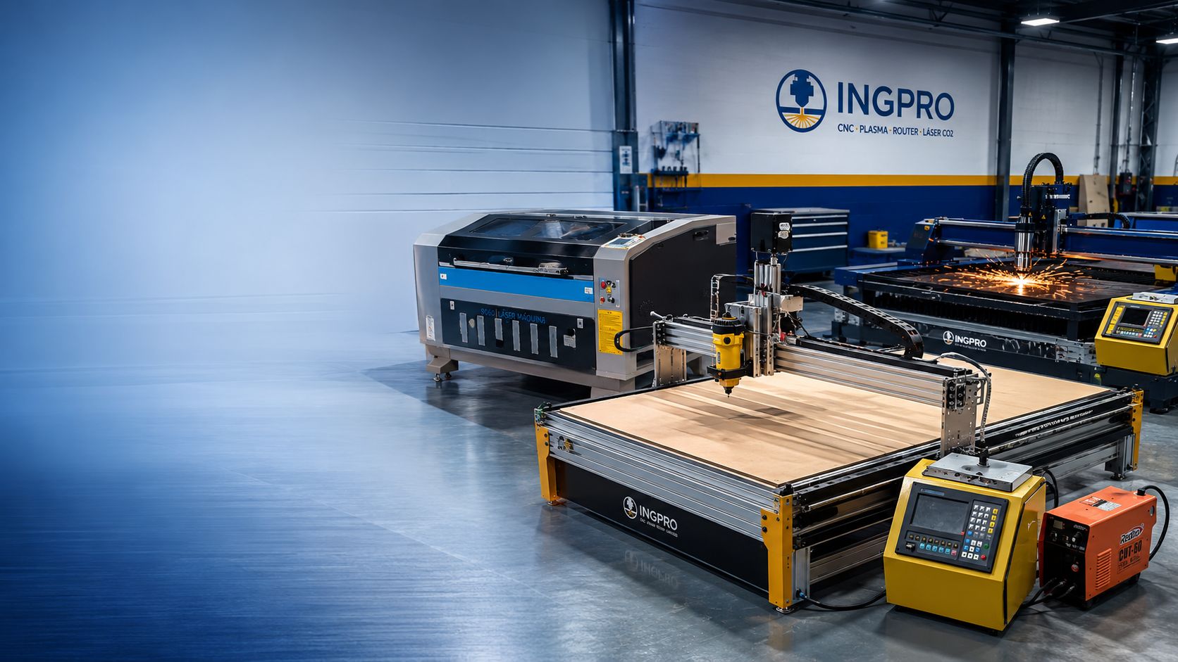 Máquina CNC trabajando en un proyecto industrial