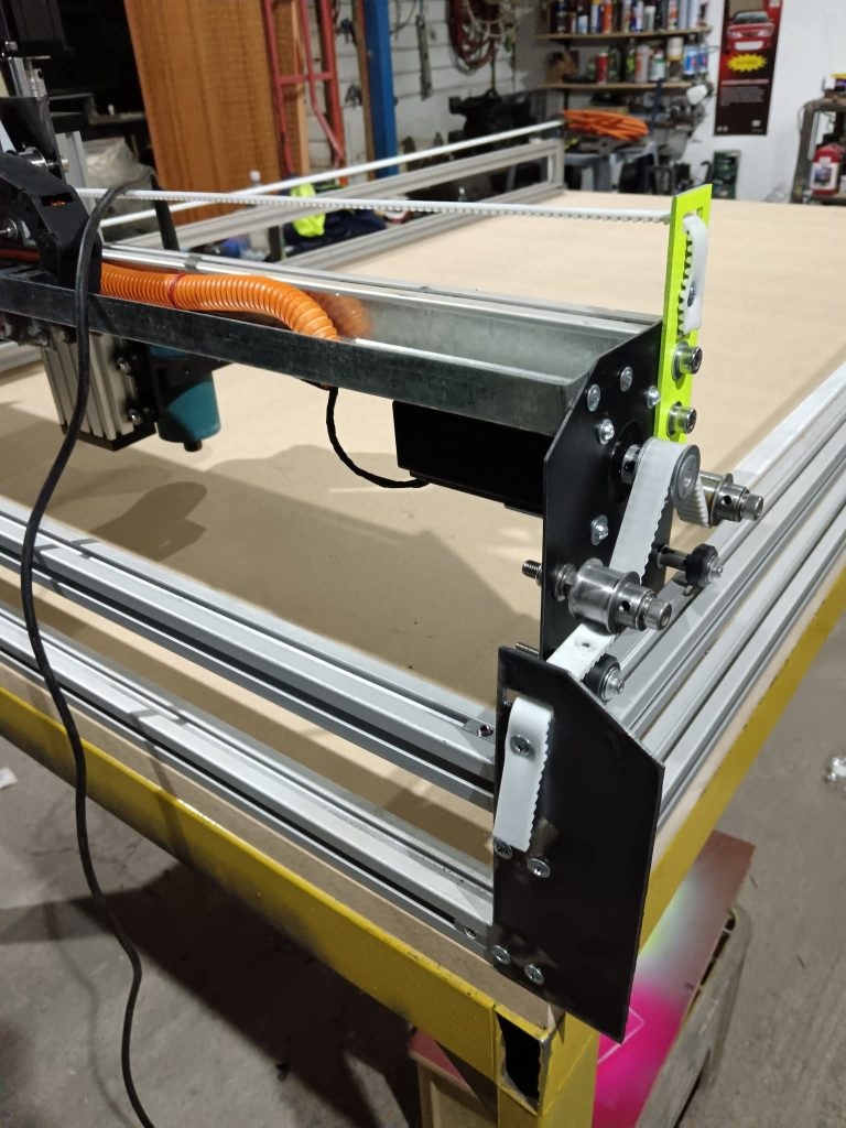 Estructura y sistema de transmisión del CNC Router