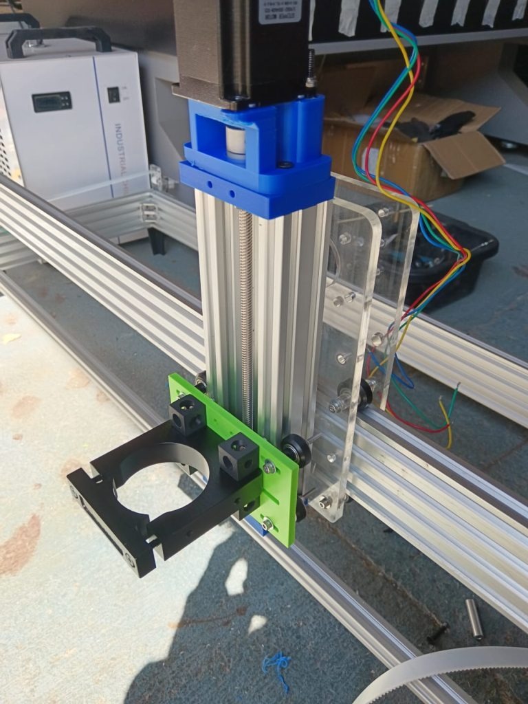 Eje Z CNC Router ensamblado