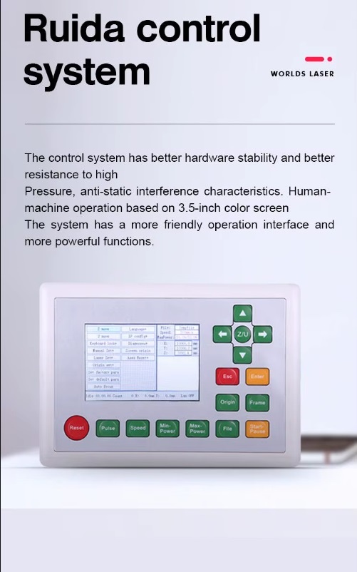 Panel de control digital para máquina láser CO2